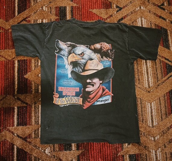 Vintage Wrangler Cowboy Western T Shirt