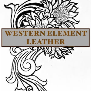 Sunflowers Leather Tooling PDF Pattern, Printable Floral Pattern for Leathercraft