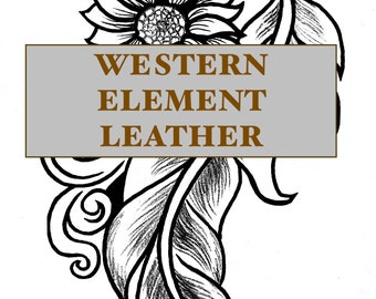 Sonnenblume Feder Werkzeugmuster, PDF druckbare Leathercraft Pattern