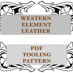 Bouquet Wrap Floral PDF Printable Leather Tooling Pattern
