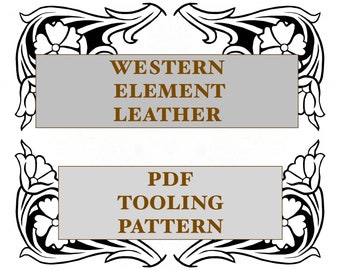 Blumenstrauß Wrap Floral PDF druckbare Leder Werkzeug Muster