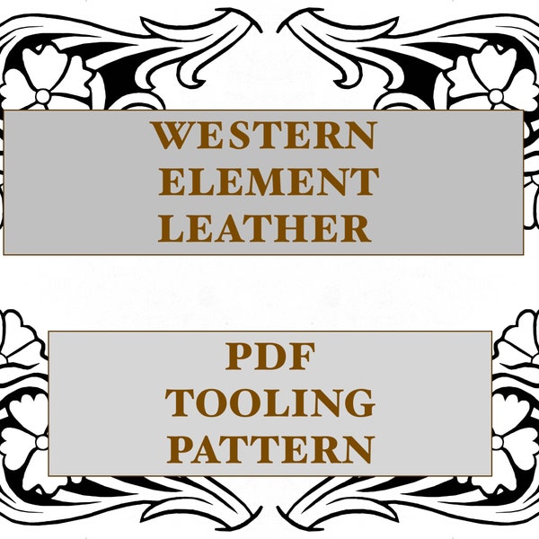 Bouquet Wrap Floral PDF Printable Leather Tooling Pattern