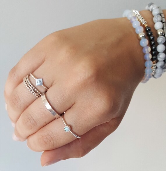 opal ring stackable