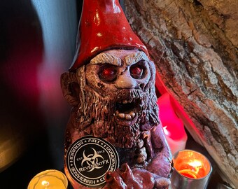 Very Cherry Visera Valentine Handmade Zombie Gnome Statue by RevenantFX