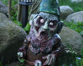 Necro Neckbeard Zombie Gnome