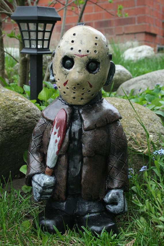The Crystal Lake Slasher Horror Movie Gnome Etsy
