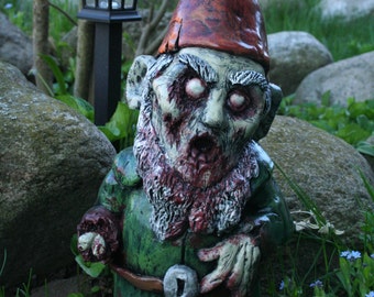 Necro Neckbeard Zombie Gnome