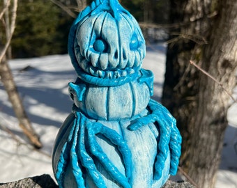 Hallowinter Pumpkinspice EerieThing OOAK Statue by RevenantFX