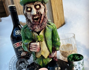 Leprecadaver Leprechaun Irish Cream Zombie Gnome Statue by RevenantFX
