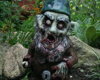 Necro Neckbeard Zombie Gnome