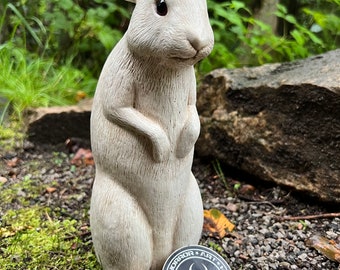 Hoppy Feet The Beastly Bunny Rabbit Statue (White Rabbit Version)