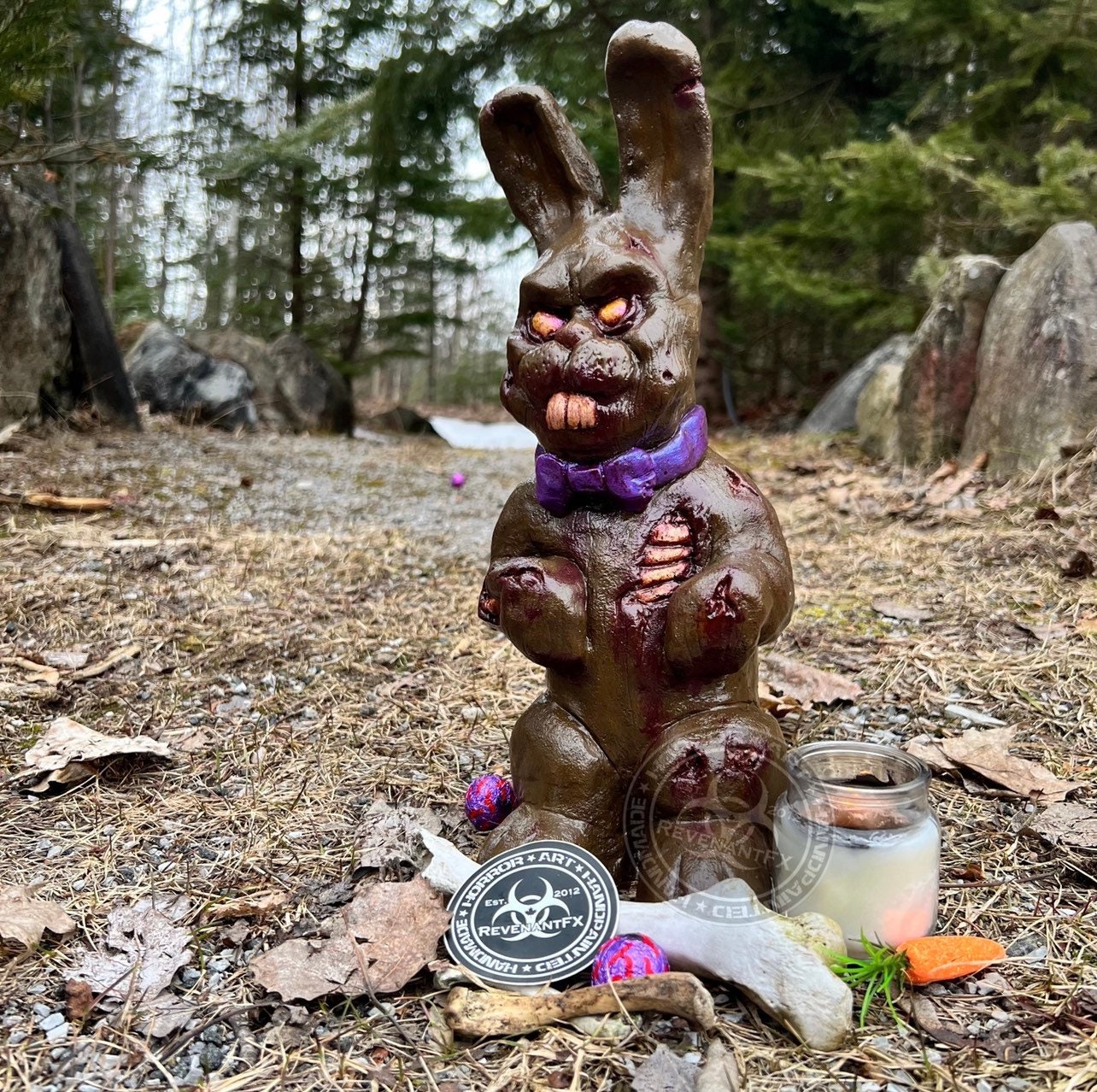 Peter Rottentail the Zombie Rabbit by Revenantfx (chocolate Bunny