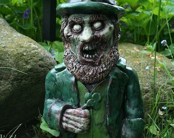 The Leprecadaver -Green Irish Leprechaun Zombie Gnome