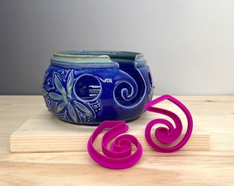 Spiral Clay Tool - Yarn Bowl Spiral Guide - Spiral Cutter Pair