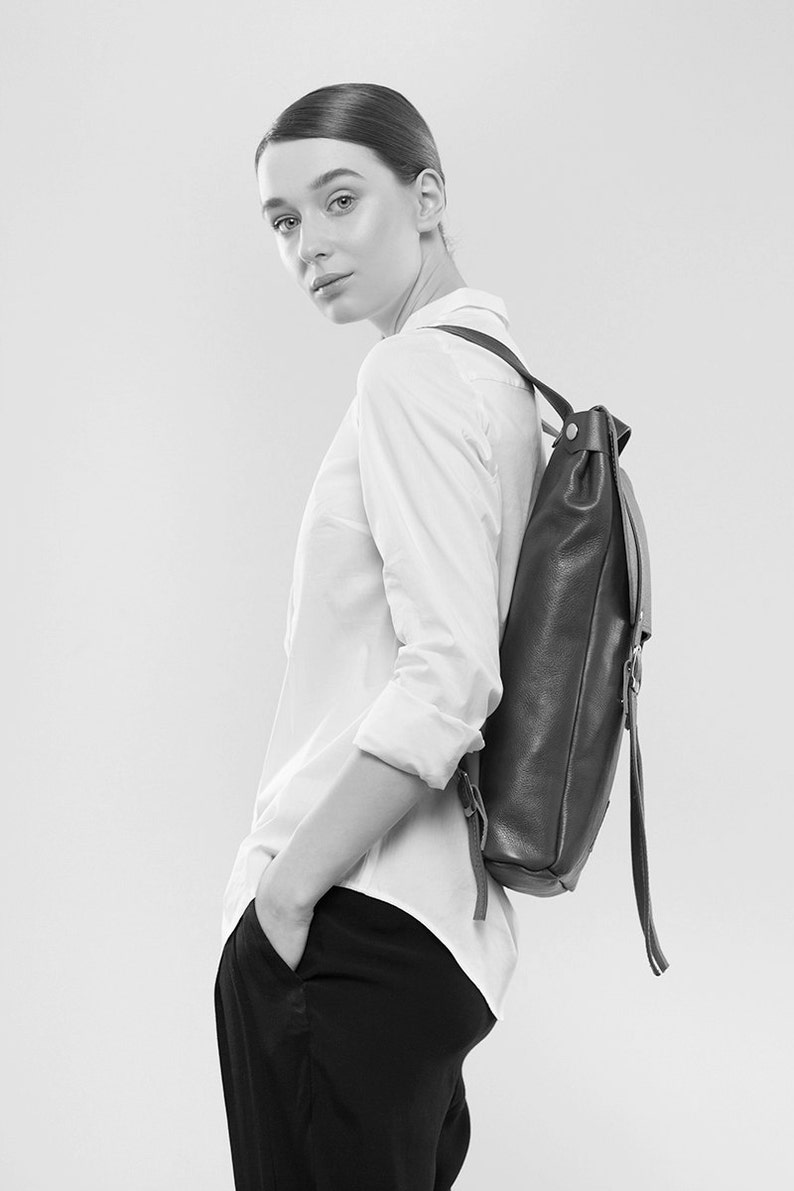 Turquoise middle size leather backpack rucksack In stock Leather backpack Leather rucksack Womens backpack Christmas Gift SALE