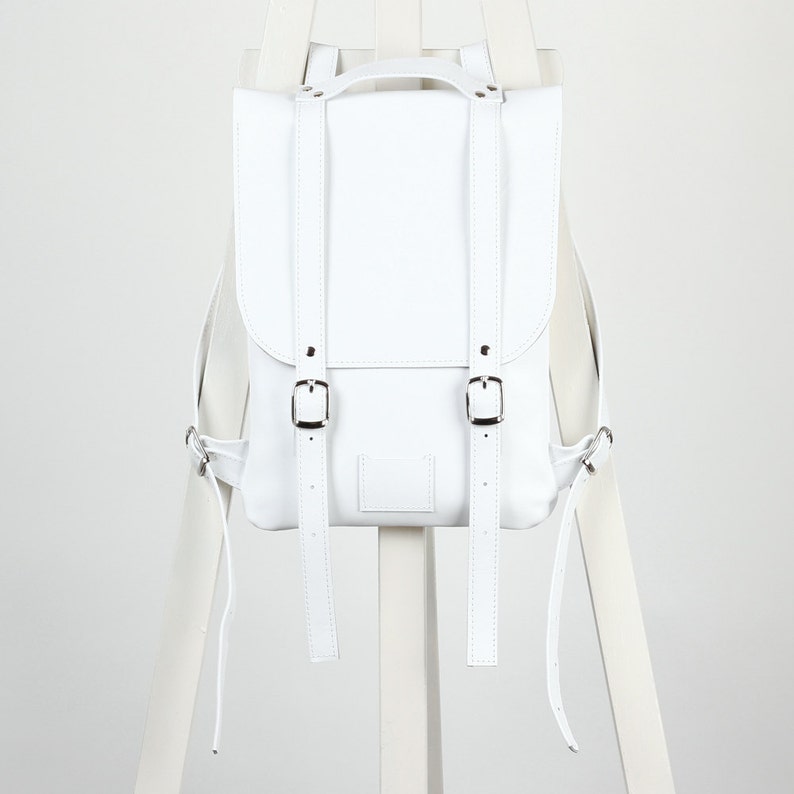 White leather backpack rucksack / To order / White Leather Backpack / Leather Backpack / Leather rucksack / Womens backpack / Christmas Gift 