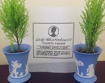Lady Whistledown Handpainted Needlepoint Canvas