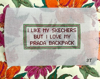 Like vs Love - 10 Things I Hate About You Handpainted Needlepoint Canvas - Beginner Friendly!