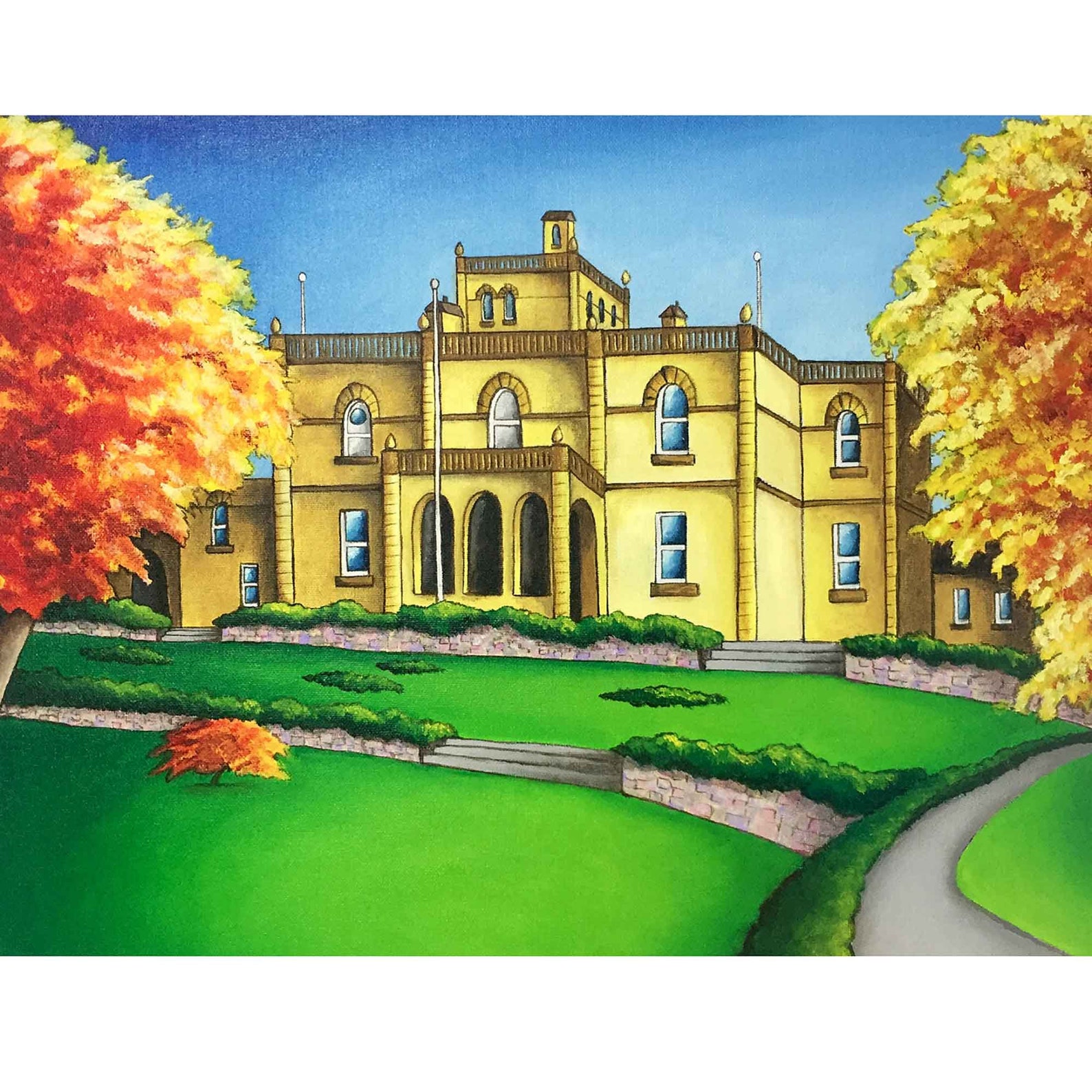 Parc Howard Llanelli West Wales Welsh Art Print Wall Art Etsy