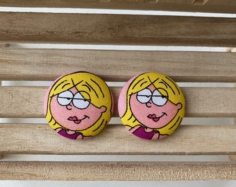 Lizzie McGuire cartoon character earrings