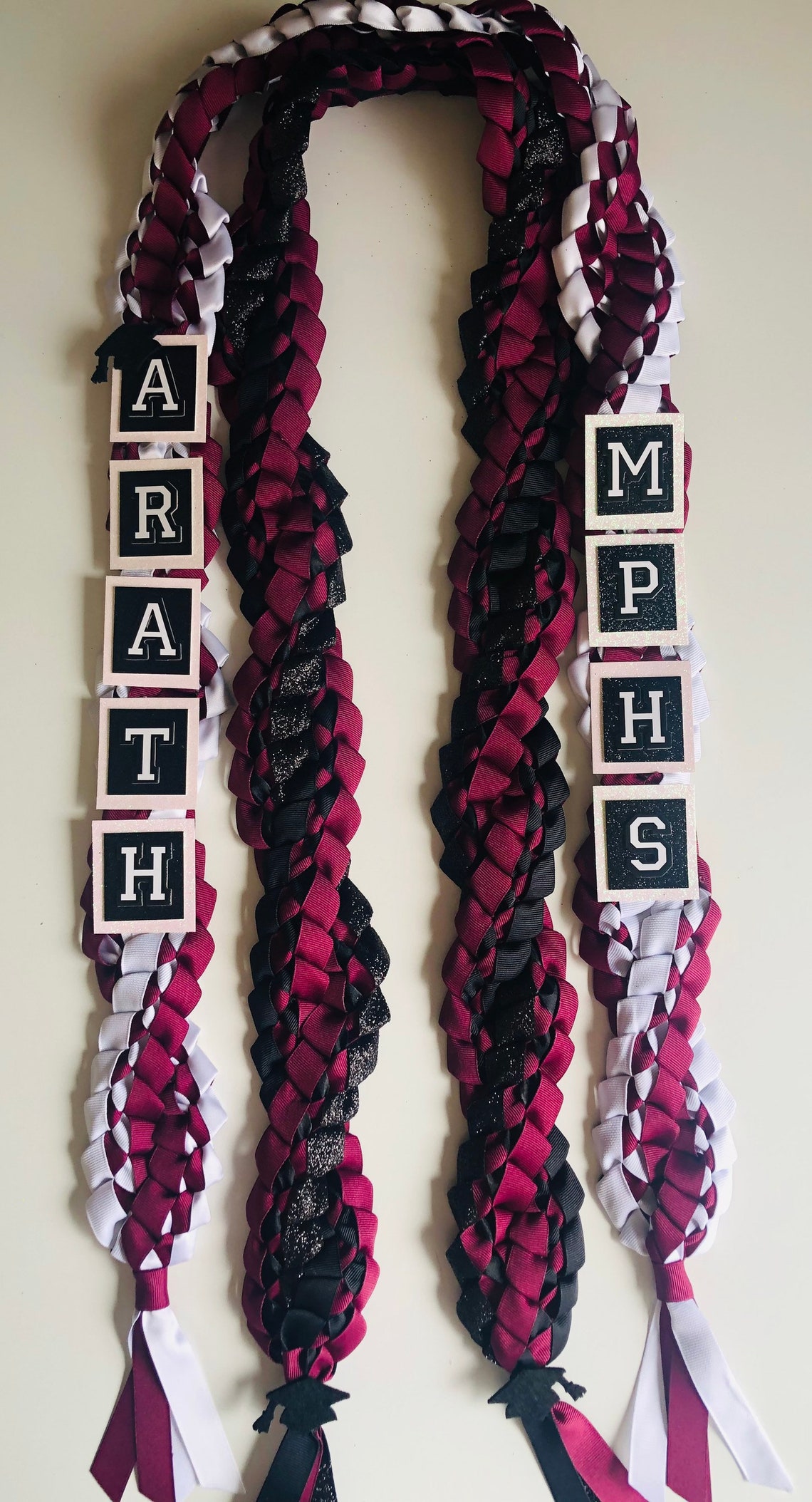 2 Double Braided Ribbon Lei Etsy