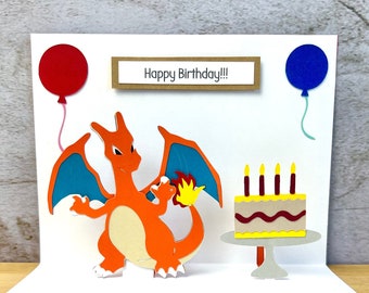 ポケモン　ポストカード 誕生日 HAPPY BIRTHDAY リザードン ポケモン ポストカード 誕生日 HAPPY BIRTHDAY リザードン