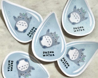 Toto Drink Water Sticker - Toto Sticker - Cute Sticker