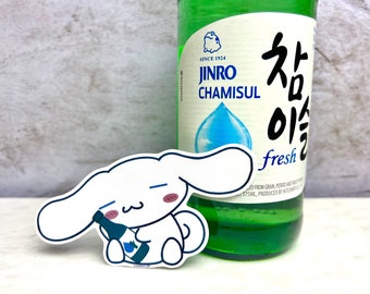 Cinnamoroll Soju Sticker - Cinnamoroll - Cinnamoroll Gift - Sanrio Sticker - Soju Sticker - Sanrio Gift