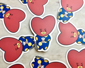 BTS Tata Boba Sticker - BT21 Tata - BT21 Gift - BT21 Sticker - Boba Sticker - KPop Gift