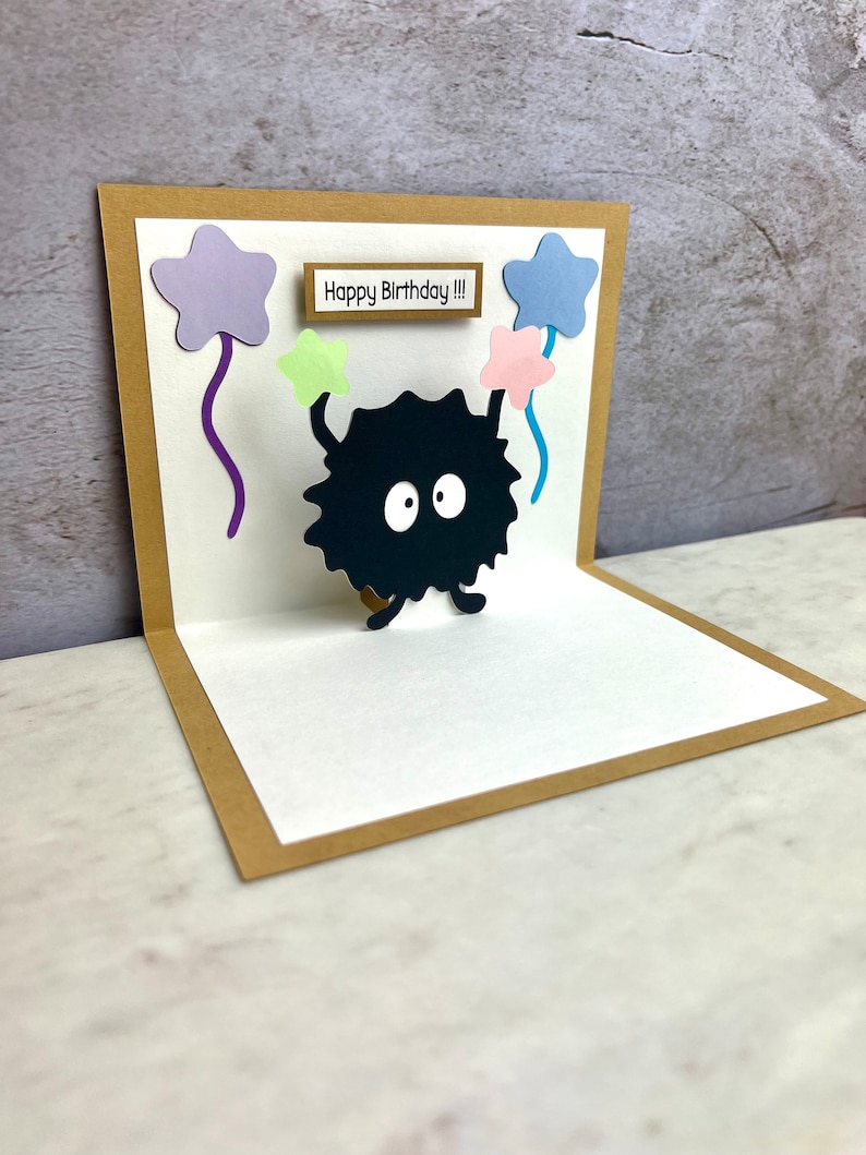 Spirited Away Soot Sprites Card Soot Sprites Birthday Card Etsy México
