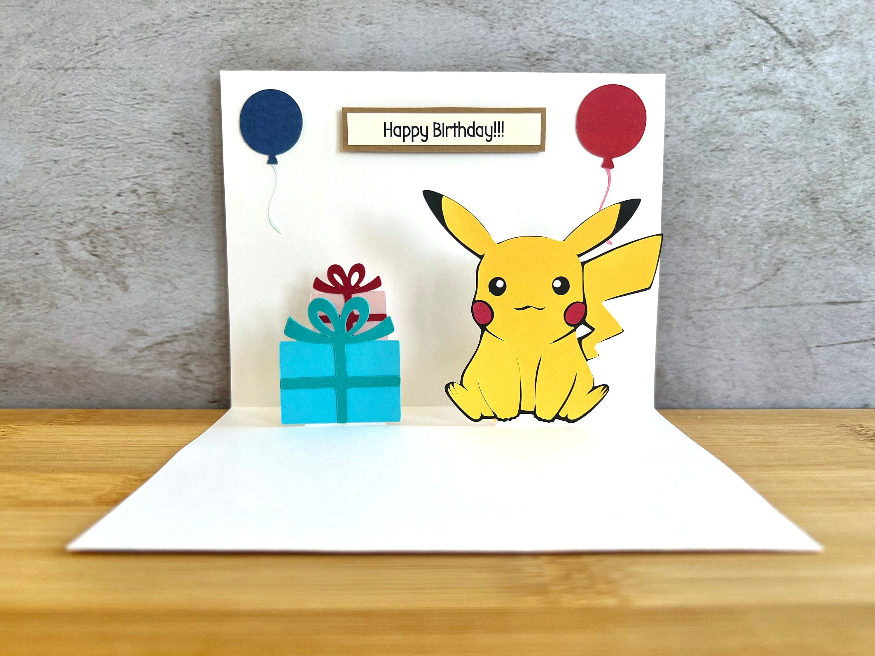 Happy birthday pikachu card - Etsy 日本
