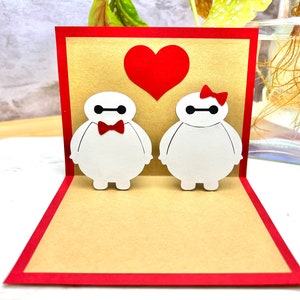 Cartão Pop Up - Cartão Baymax - Cartão Pop Up Baymax - Festa Big Hero 6