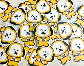 BTS Chimmy Boba Sticker - BT21 Chimmy - BT21 Gift - BT21 Sticker - Boba Sticker - KPop Gift