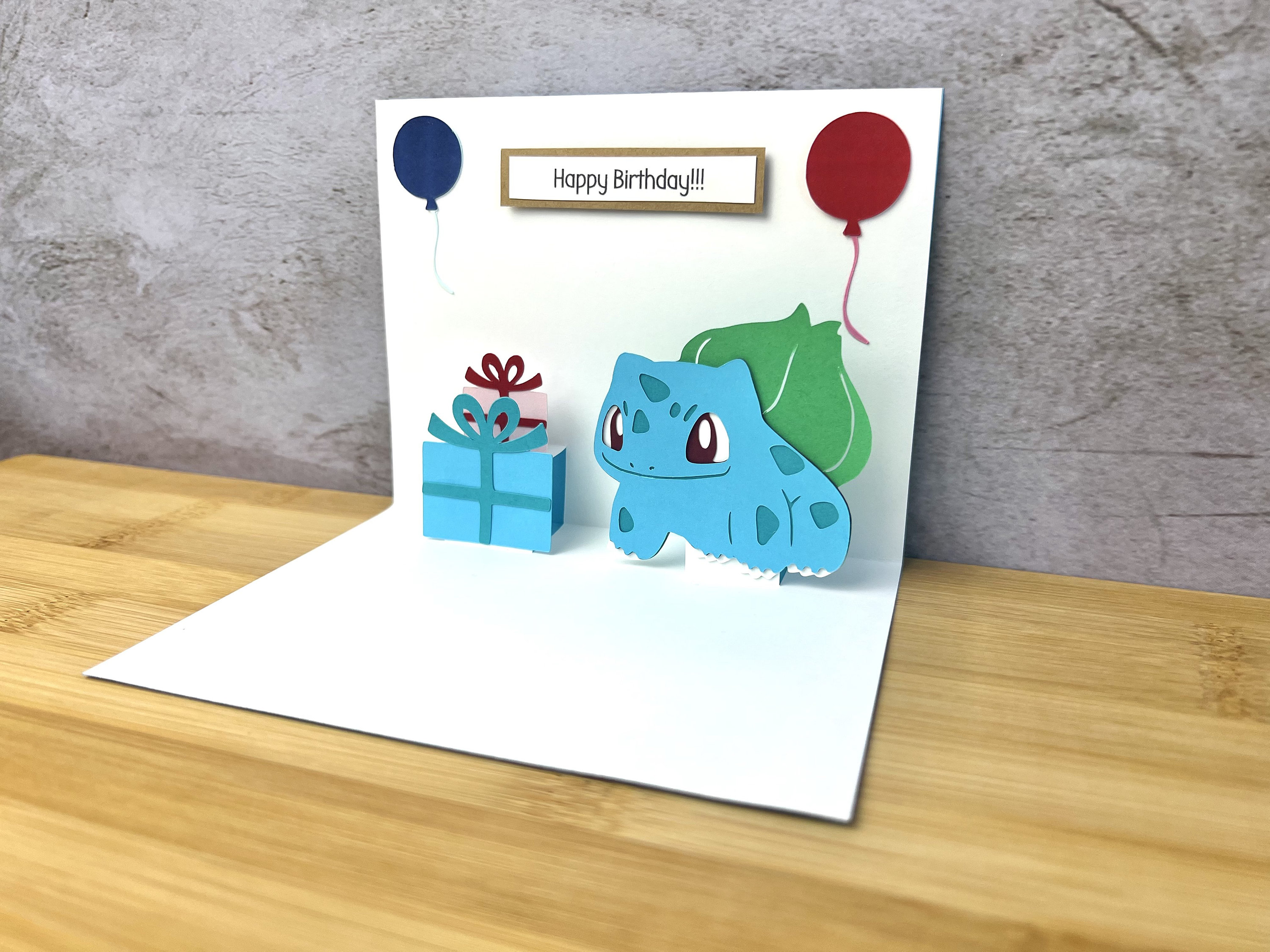 Birthday Bulbasaur Celebration Trading Card Cute Gifts for 