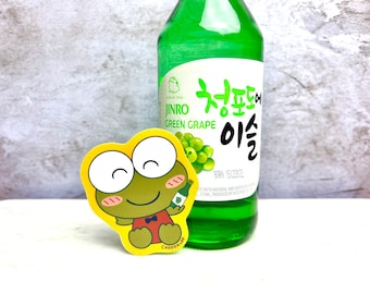 Keroppi Soju Sticker - Keroppi - Keroppi Gift - Sanrio Sticker - Soju Sticker - Sanrio Gift