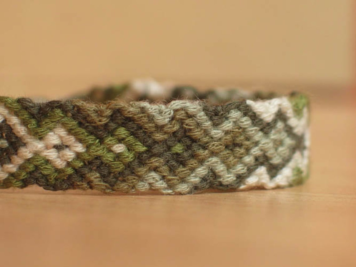 Army Flame Friendship Bracelet Etsy
