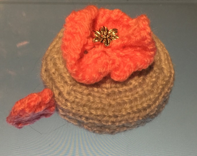 Flower Tape Measure Cover Knitting Pattern