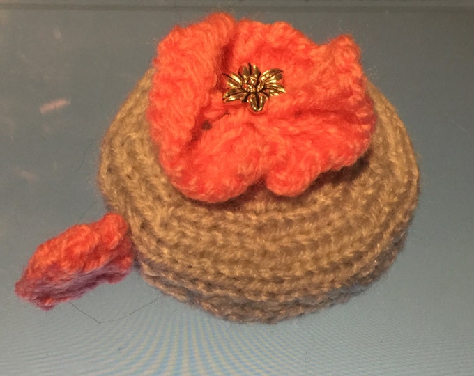 Flower Tape Measure Cover Knitting Pattern