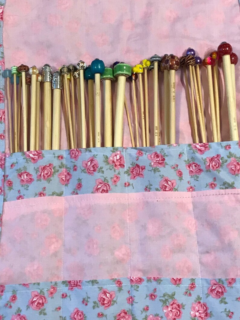 Full Set Of Beaded Knitting Needles Choose Length Complete Etsy