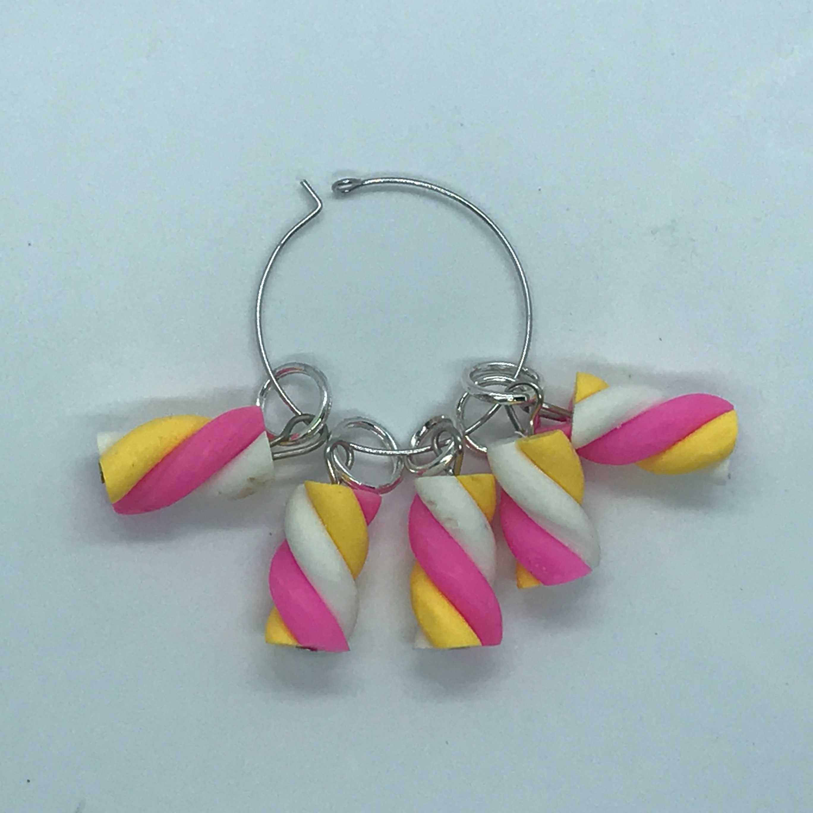 Handmade Beaded Stitch Markers set of 5