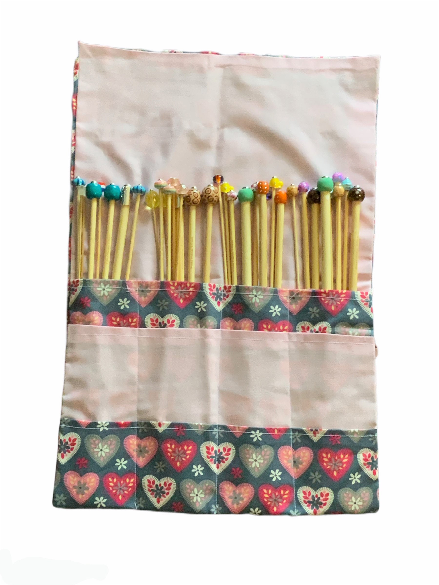 Full Set Of Beaded Knitting Needles Choose Length Complete With Extras