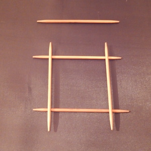 Bamboo Double Pointed Needles 20cm For Knitting. Choose Your Size