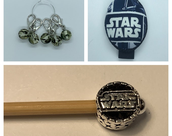 Star Wars Crochet Gift Set includes 15cm 4mm crochet hook, wrist pin cushion and crochet clips