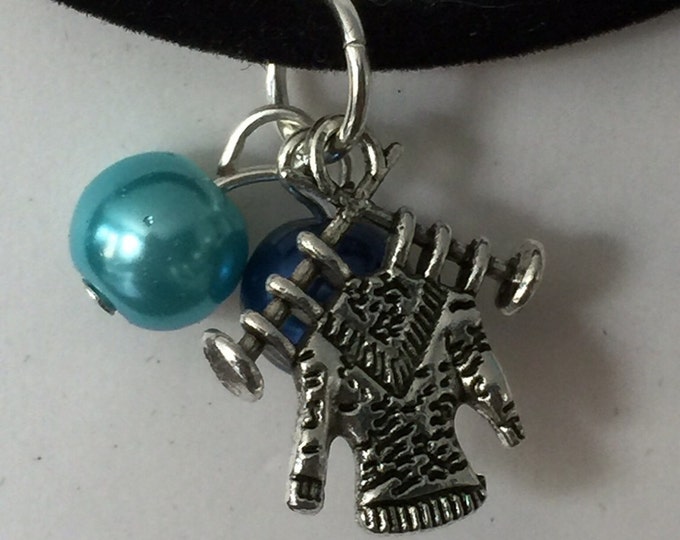 Handmade Knitting/Crochet Charm Necklace - Choose Colour and Charms