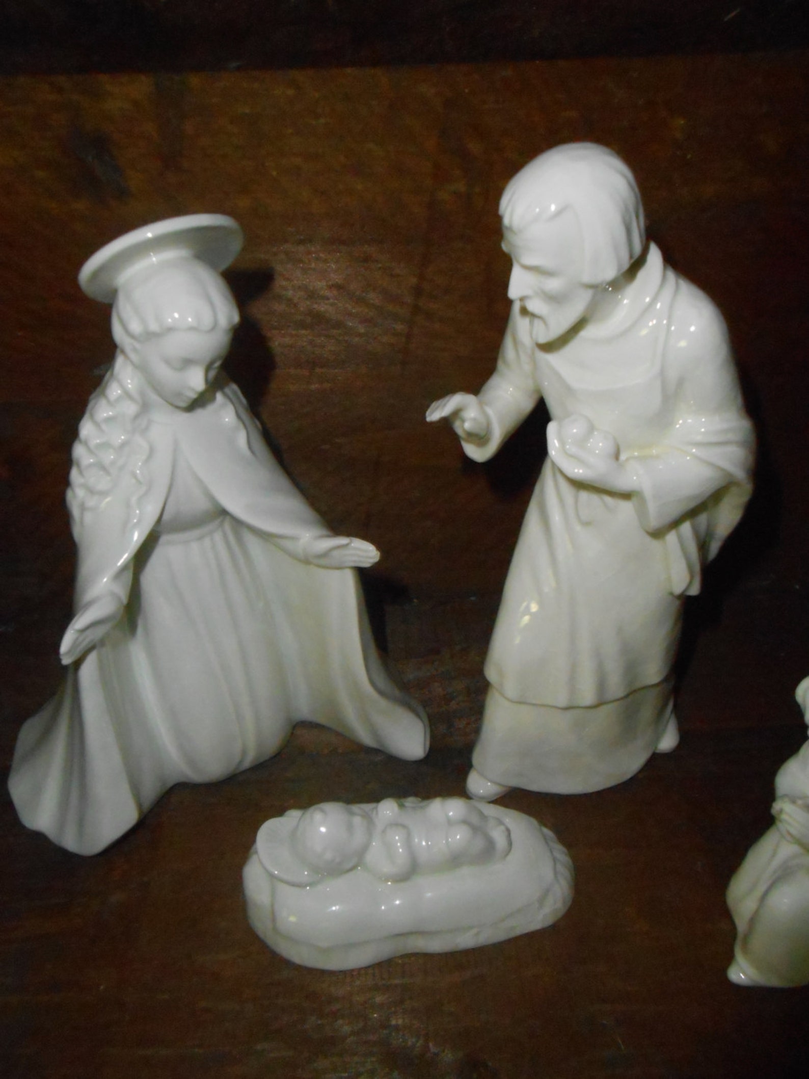 Set of 5 Vintage 1951 Goebel Hummel Nativity White Porcelain Etsy