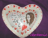 John Lennon Ceramic Heart Dish . Collectors item