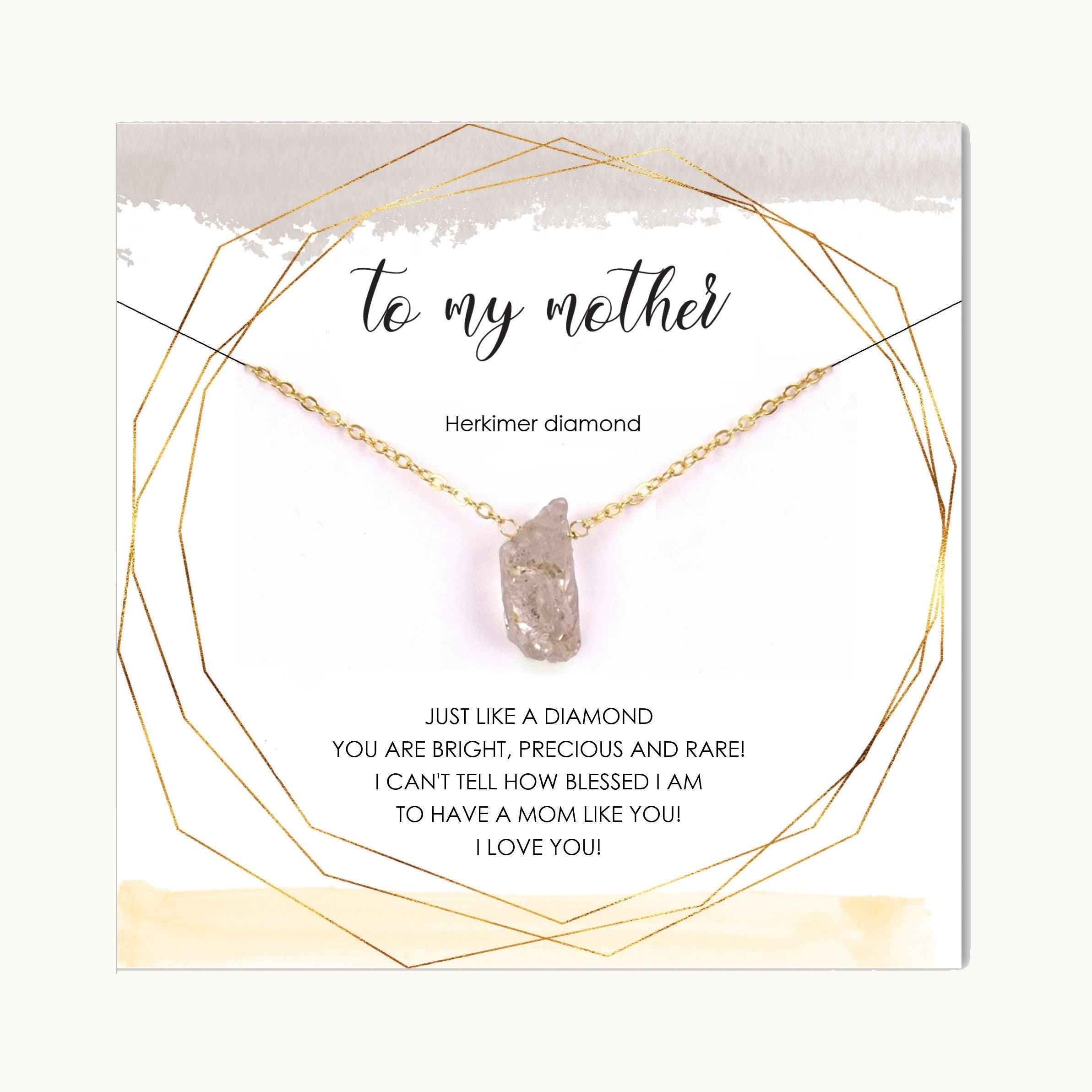 to my beautiful mother necklace