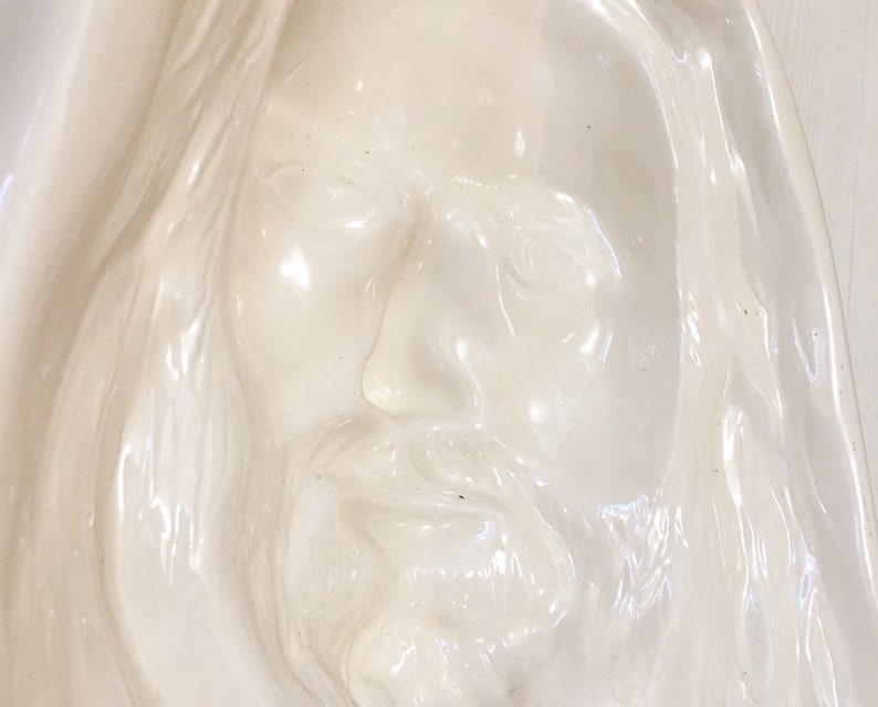 Vintage White Plaster Jesus Mold Jesus Christ Statue Jesus Etsy