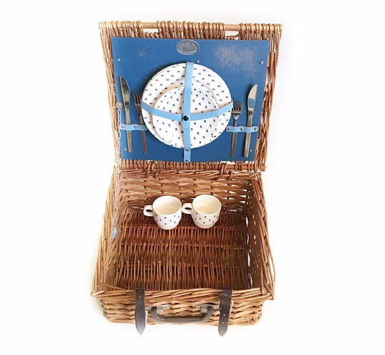 The Brexton Collection handmade wicker picnic basket with Etsy