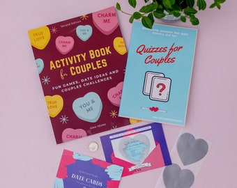 Couples Activity Book, Quizzes, and Scratch Date Cards Set